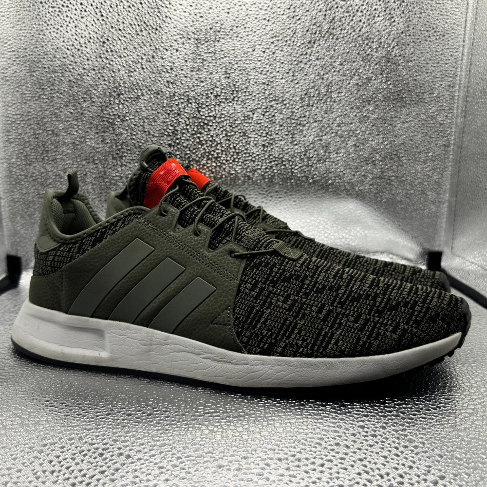 Size 13 Adidas X_PLR St Major Army Olive Green Red Mens Running Shoes BY9263